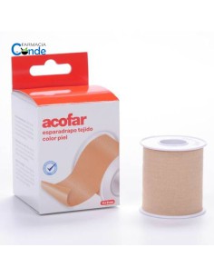 ESPARADRAPO ACOFAR TEJIDO COLOR PIEL 5 X 5 CM